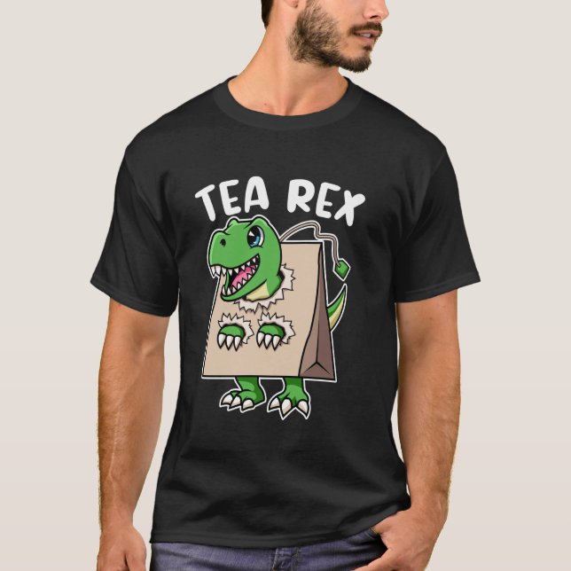 T-Rex Tyrannosaurus Rex Tea Drinker Dino mit Tee (Vorderseite)