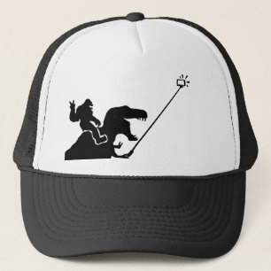 T-rex u. Bigfoot selfie Truckerkappe