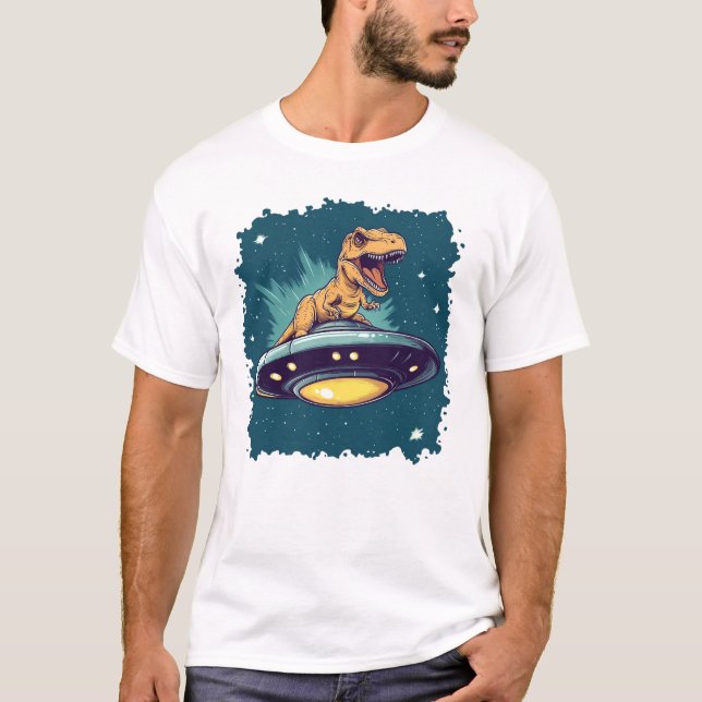 T-Rex-UFO T-Shirt (Vorderseite)
