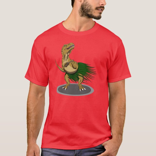T-Rex Ukulele T-Shirt (Vorderseite)