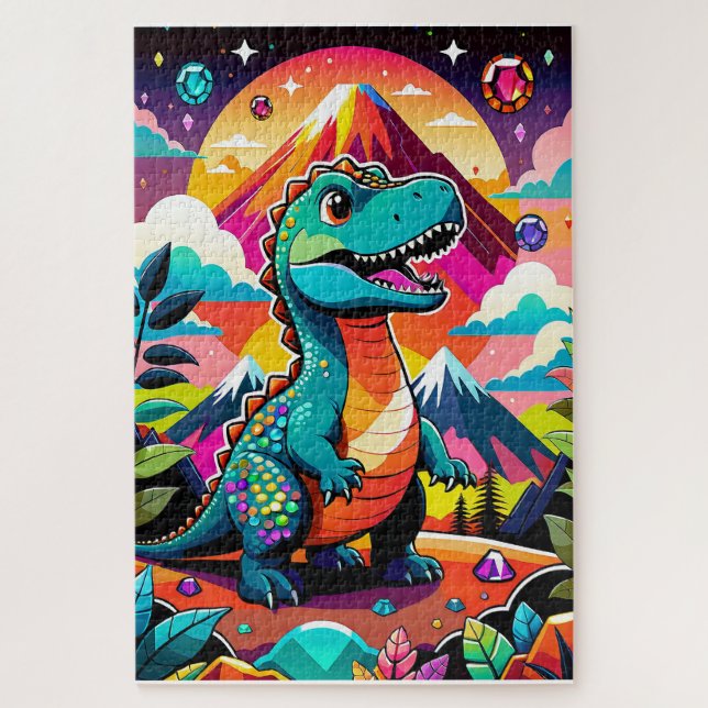 T-Rex und Farbe (Vertikal)