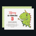 T-Rex Unicorn Fairy Kids Dinosaur Geburtstag Einladung<br><div class="desc">Niedliches Design für Kinder,  Jungen oder Mädchen,  die Dinosaurier,  Dino-Cartoon,  T-Rex und andere Dinosaurier-Arten Liebe. Ideal für Jurassic Thema Geburtstagsparty. Sie können die Formulierung an andere Gelegenheiten anpassen.</div>
