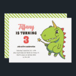 T-Rex Unicorn Fairy Kids Dinosaur Geburtstag Einladung<br><div class="desc">Niedliches Design für Kinder,  Jungen oder Mädchen,  die Dinosaurier,  Dino-Cartoon,  T-Rex und andere Dinosaurier-Arten Liebe. Ideal für Jurassic Thema Geburtstagsparty. Sie können die Formulierung an andere Gelegenheiten anpassen.</div>