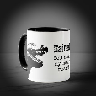 T-Rex Valentinstag Tasse