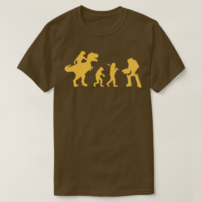 T Rex vs Robot T-Shirt (Design vorne)