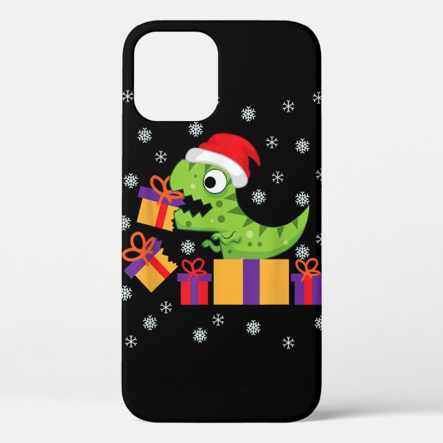 T-Rex Weihnachtsgeschenk Funny Dinosaur Ugly Weihn Case-Mate iPhone Hülle (Rückseite)