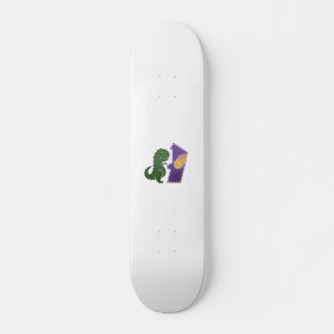 T-Rex-Wiedergabe - Hintergrundfarbe auswählen Skateboard