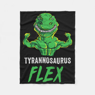 T Rex Workout Lustiger Dinosaurier-Gymnastik-Hante Fleecedecke