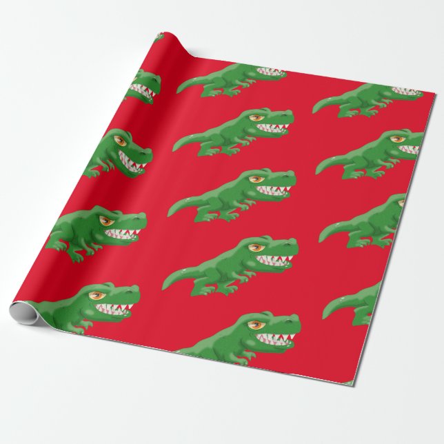T-Rex Wrapping Paper Geschenkpapier (Ungerollt)
