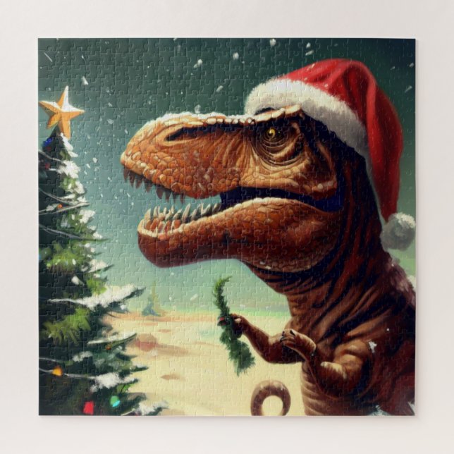 T-Rex zu Weihnachten (4) (Vertikal)