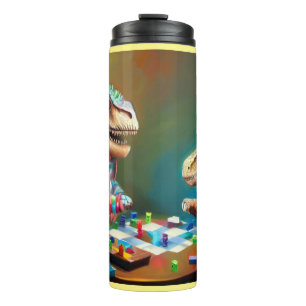 T Rexs Board Games Thermosbecher