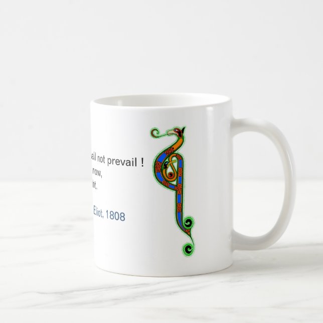 T S Eliot - Kaffee-Tasse Kaffeetasse (Rechts)
