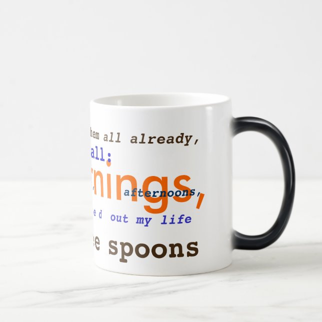 T.S. VERWANDELNDE POESIE-TASSE Eliots PRUFROCK Verwandlungstasse (Rechts)