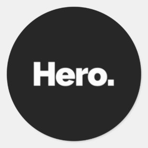T sagt Hero Runder Aufkleber