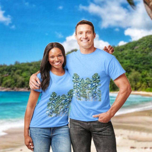 T - Shirt (Blend in with the forest and sky, while wearing this t-shirt@)