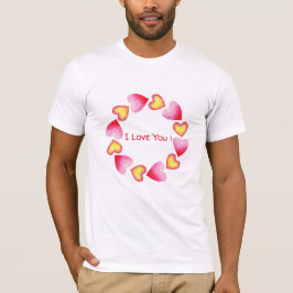 T-shirt С te romantique Je t'aime Saint Valentin