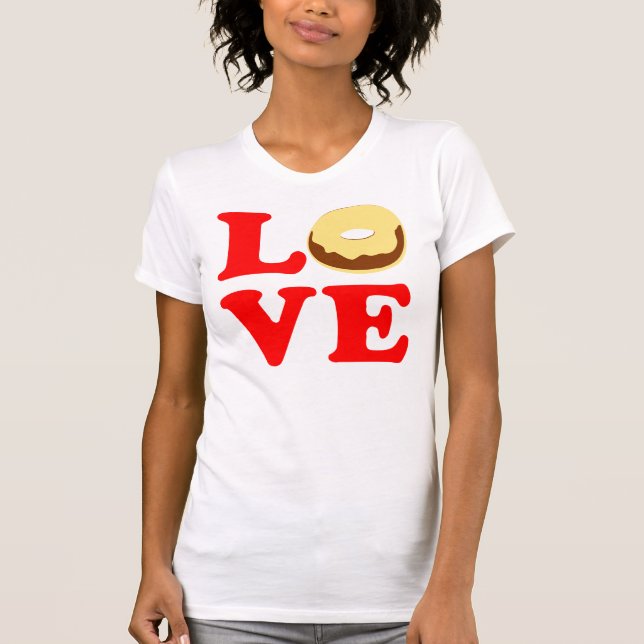 T-shirt ღ ♥ apparente Love Donut Bella Canvas Jersey T♥ ღ (Devant)