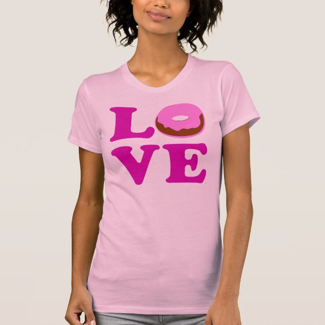 T-shirt ღ ♥ apparente Love Donut Bella Canvas Jersey T♥ ღ (Devant)