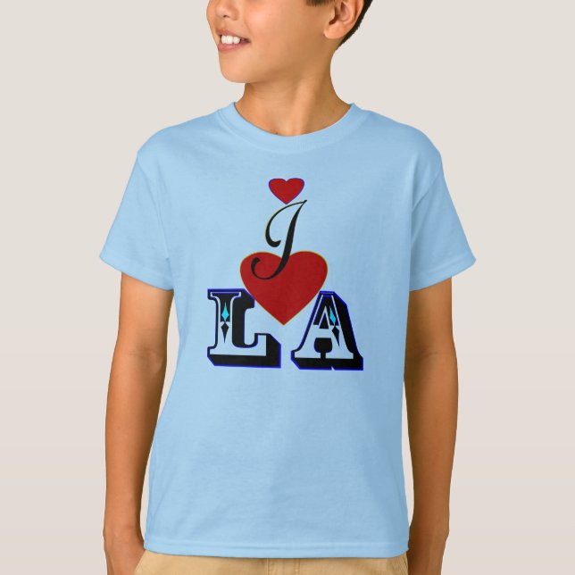 T-shirt ღ ♥ J'aime LA Kids' Hanes Sweatshirt élégant ♥ ღ (Devant)