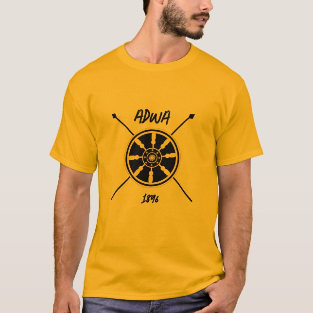 T-shirt አ ድ ዋ ቲ ሸ ር ት Éthiopie Adwa (Devant)