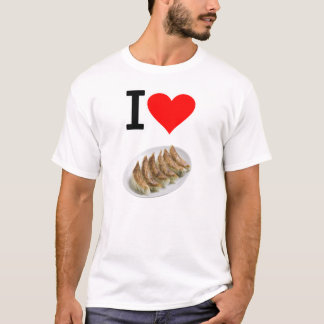 T-shirt アイ ハート 餃子(実写版) ( I Love ギョーザ(実写版) )