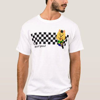 T-SHIRT メタルスピード 全開ネコちゃん 市松柄