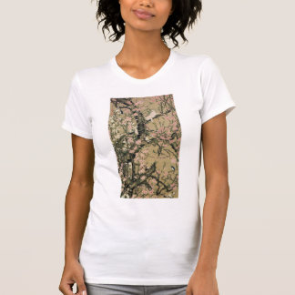 T-shirt 動 植 綵 絵(18)桃 小 ,  de  花