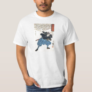 T-shirt 宮本武蔵 de Musashi Miyamoto avec deux Bokken