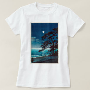 T-shirt 月 の de 海, 川, 二 de Nomimoon at at Beach, Hasuya Kaw