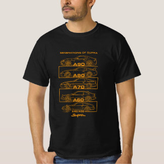 T-SHIRT 歴代スープラのシルエットオリジナルデザイン Tシャツ