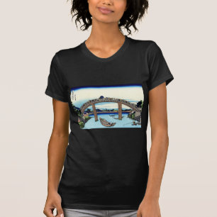 T-shirt 深 川 万 橋 下, 北 Voir le Mont Fuji de Fukagawa, Hokusa