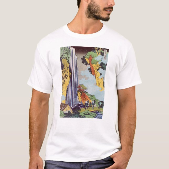 T-shirt 滝, 北 Cascade 斎, Hokusai, Ukiyo-e (Devant)