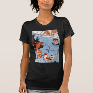 T-shirt 猫と金魚, chat de 国芳 et poisson rouge, Kuniyoshi,