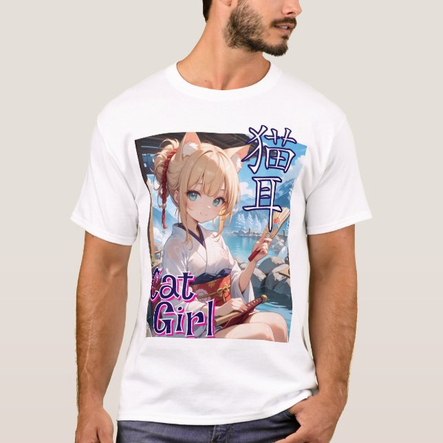 T-SHIRT 猫耳娘が温泉に来た！ (Devant)