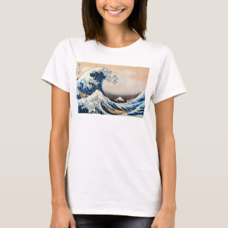 T-shirt 神奈川沖浪裏, grande vague de 北斎, Hokusai