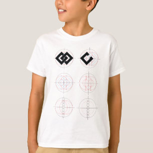 T-SHIRT 違 い 釘 抜 き 図 の 作