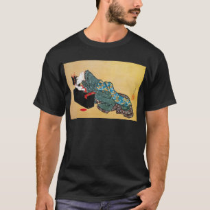 T-shirt 酔った女, femme bue par 北斎, Hokusai