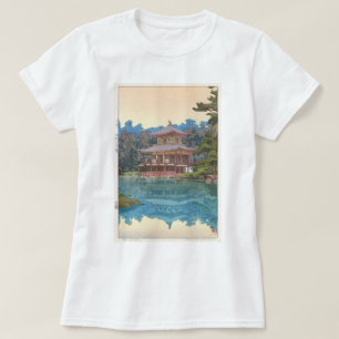 T-shirt 金 閣 寺, Kinkaku-ji, Hiroshi Yoshida, Woodcut