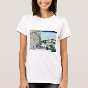 T-shirt 隠 田 の 車, 北 斎 Voir le Mont Fuji de Onden, Hokusai
