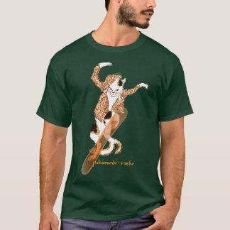 T-SHIRT 雪遊び猫 A
