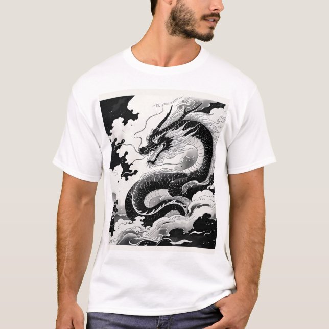 T-SHIRT 龍の神聖な力 (Devant)