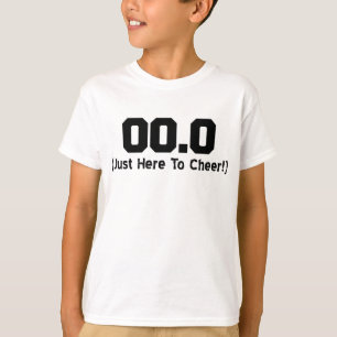 T-shirt 00,0 Juste ici pour encourager le spectateur
