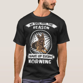 T-shirt 014 Mes Chiens Sont La Raison Pour Laquelle Je Me 