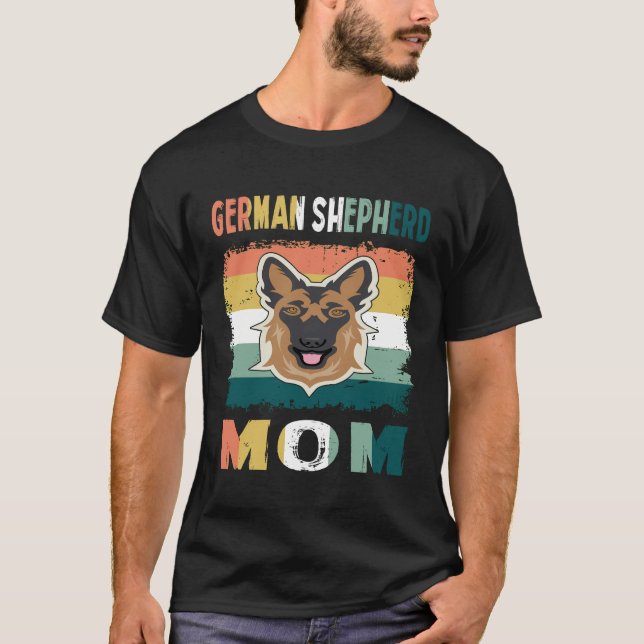 T-shirt 018 German Shepherd Mom (Devant)