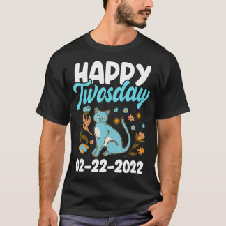 T-shirt 02222022 2 février 2022 Joyeux Amoureux des chats