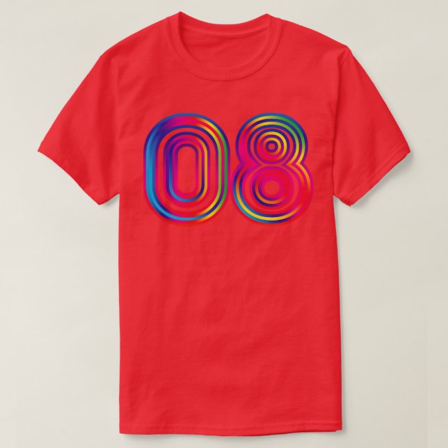T-shirt 08 schéma du spectre (Design devant)