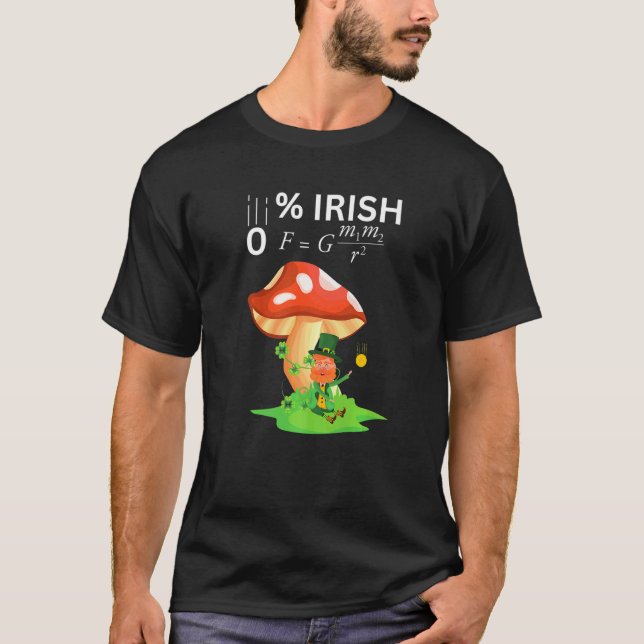 T-shirt 0 Irish Funny Newton's Law physics teachers & Stud (Devant)