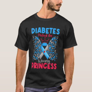 T-shirt 0 Le diabète a choisi la mauvaise princesse T1D Wa