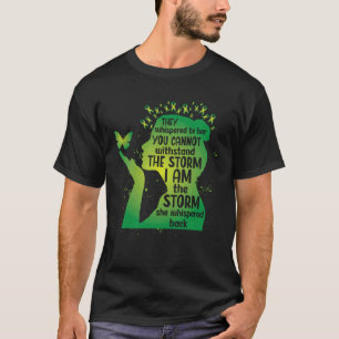 T-shirt 0 Ruban de sensibilisation vert Papillon Santé men