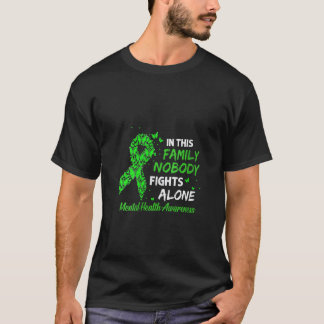 T-shirt 0 Ruban Papillon Femme Personne Ne Se Bat Seul Men